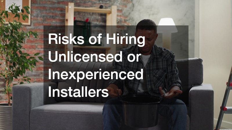 Risks of Hiring Unlicensed or Inexperienced Installers