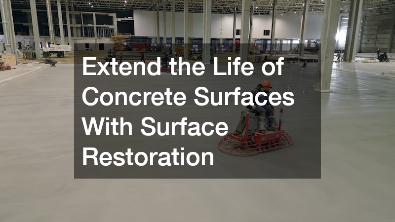 Extend the Life of Concrete Surfaces With Surface Restoration