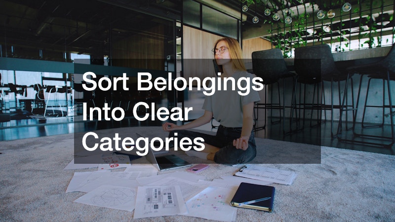 Sort Belongings Into Clear Categories