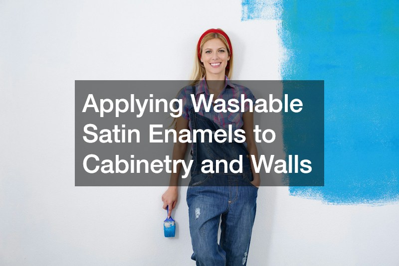 Applying Washable Satin Enamels to Cabinetry and Walls