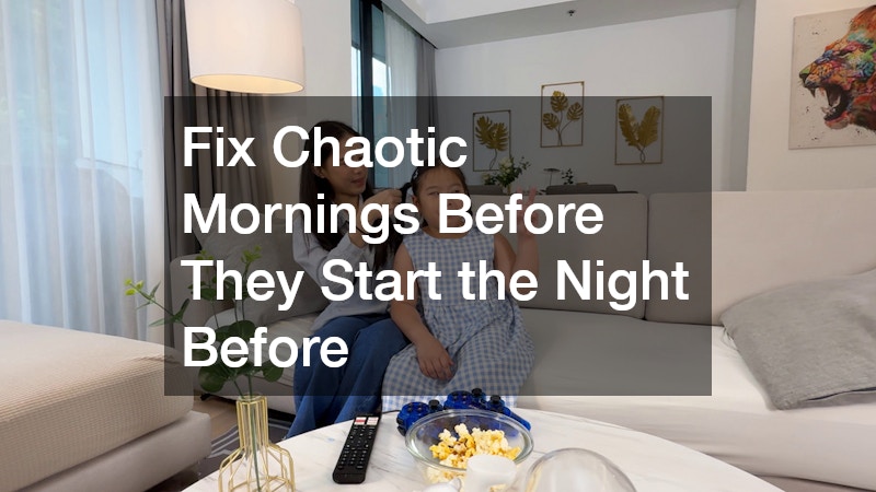 Fix Chaotic Mornings Before They Start the Night Before