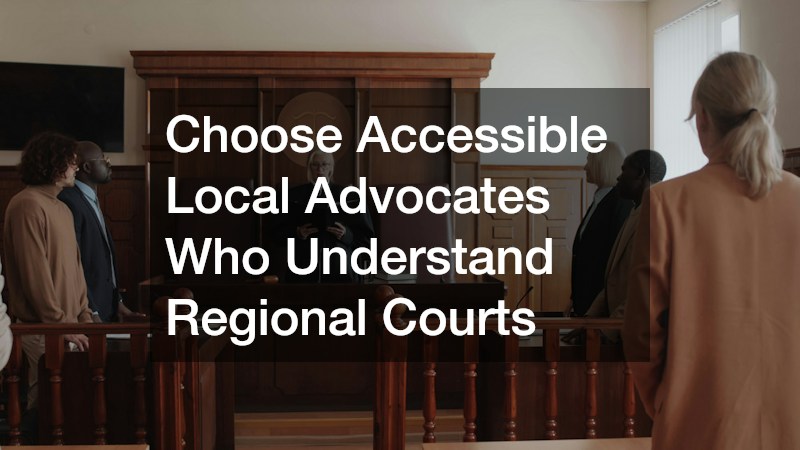 Choose Accessible Local Advocates Who Understand Regional Courts