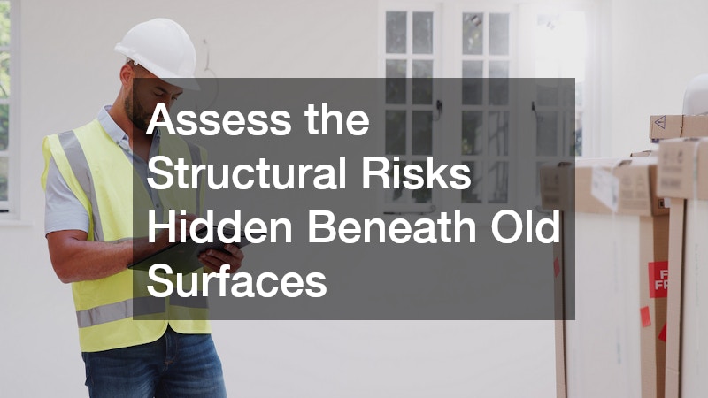 Assess the Structural Risks Hidden Beneath Old Surfaces