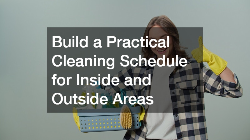 Build a Practical Cleaning Schedule for Inside and Outside Areas