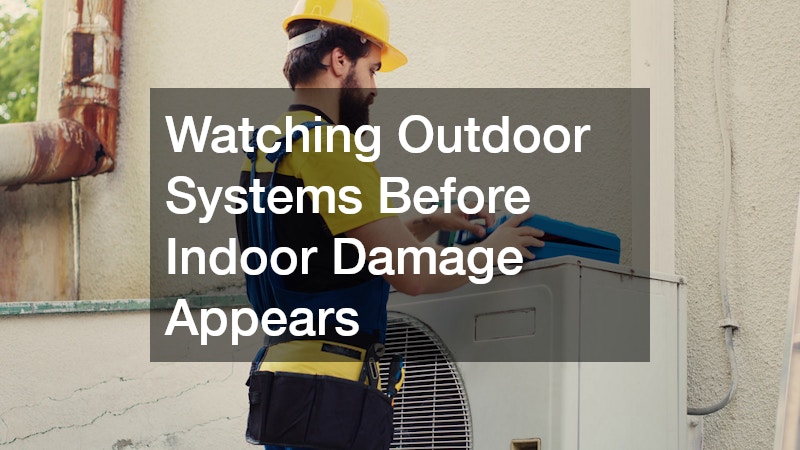 Watching Outdoor Systems Before Indoor Damage Appears