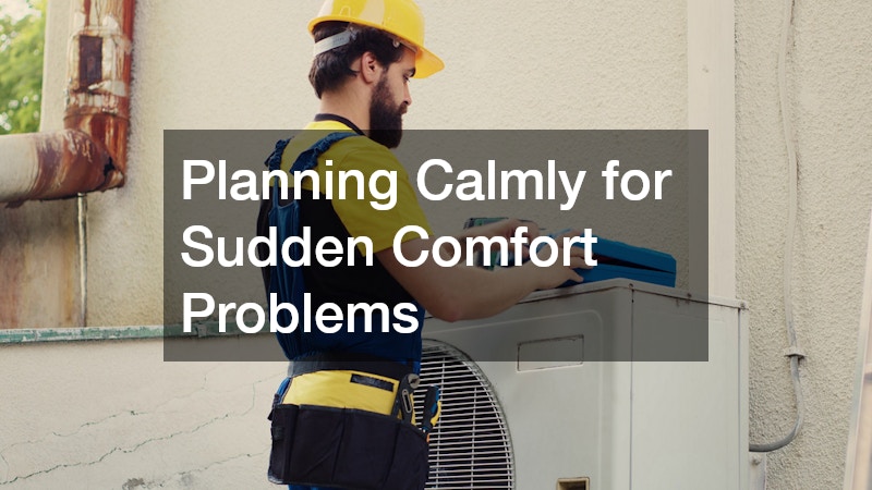 Planning Calmly for Sudden Comfort Problems