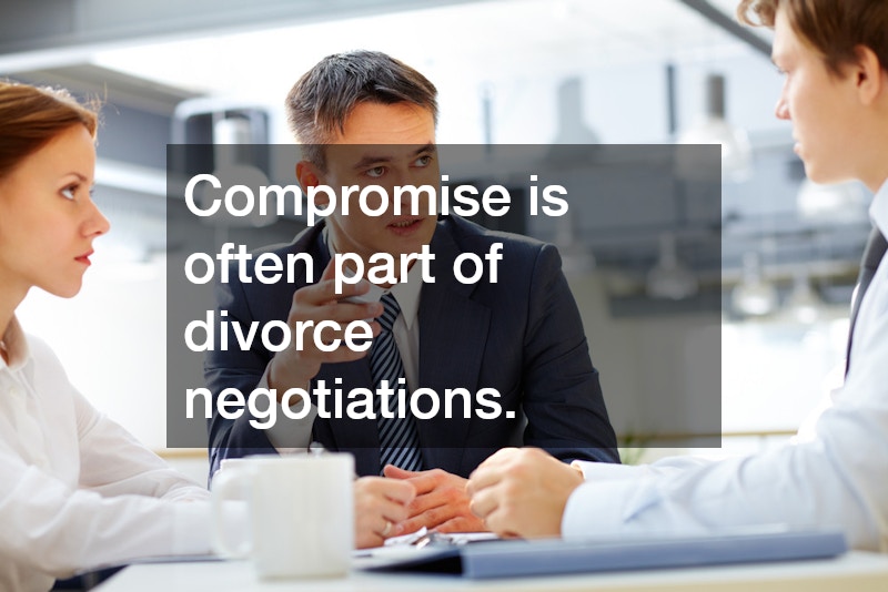 Compromise is often part of divorce negotiations.