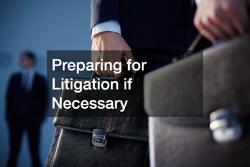 Preparing for Litigation if Necessary
