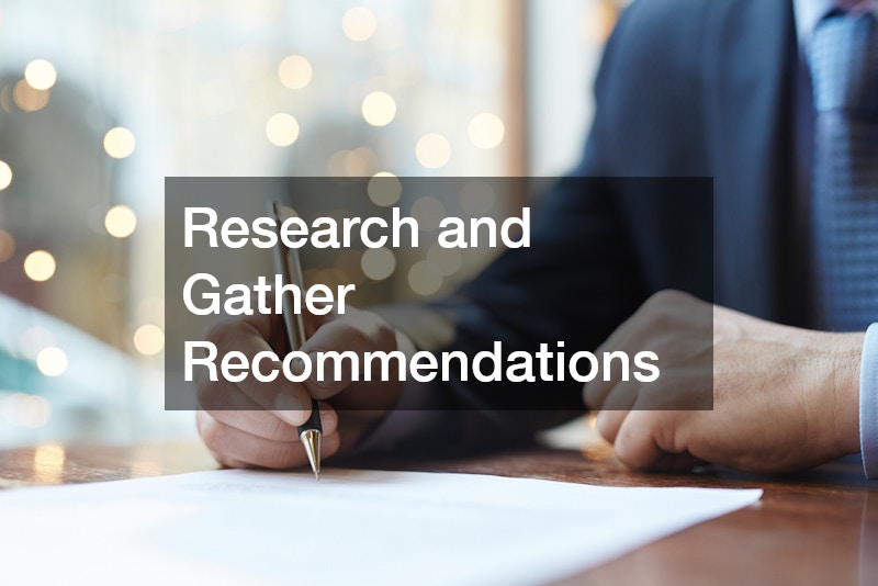 Research and Gather Recommendations