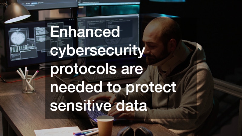 Enhanced cybersecurity protocols are needed to protect sensitive data