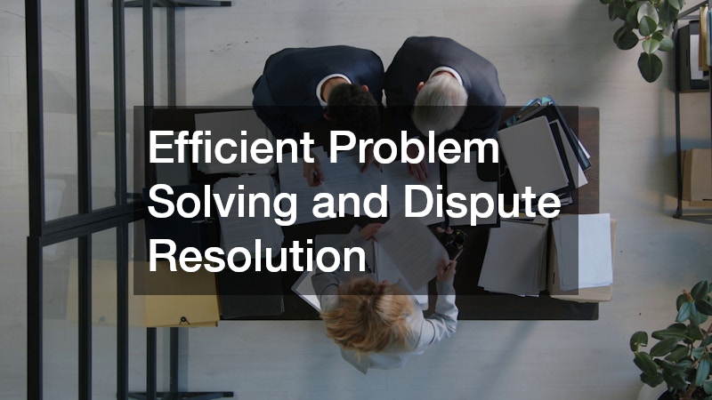Efficient Problem Solving and Dispute Resolution