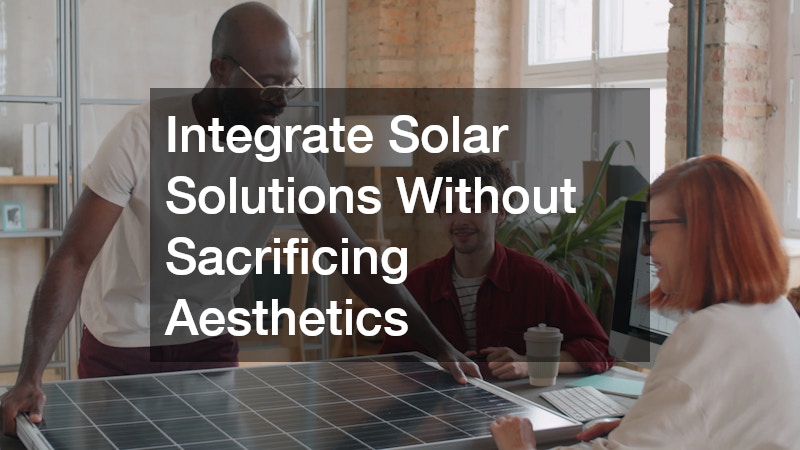Integrate Solar Solutions Without Sacrificing Aesthetics