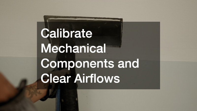 Calibrate Mechanical Components and Clear Airflows