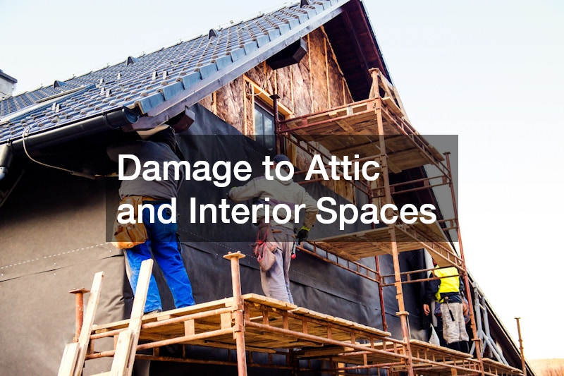 Damage to Attic and Interior Spaces