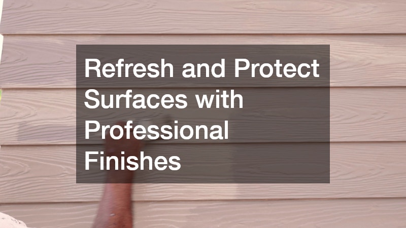 Refresh and Protect Surfaces with Professional Finishes