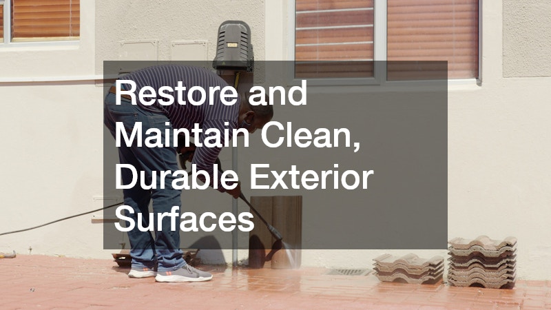 Restore and Maintain Clean, Durable Exterior Surfaces