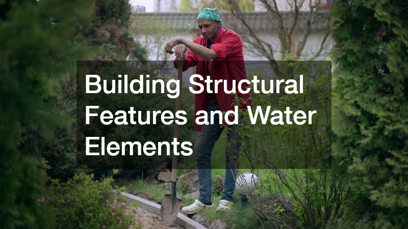 Building Structural Features and Water Elements