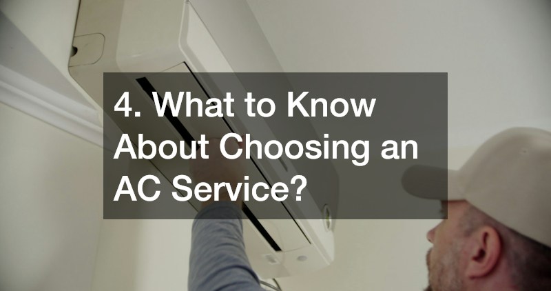 4. What to Know About Choosing an AC Service?