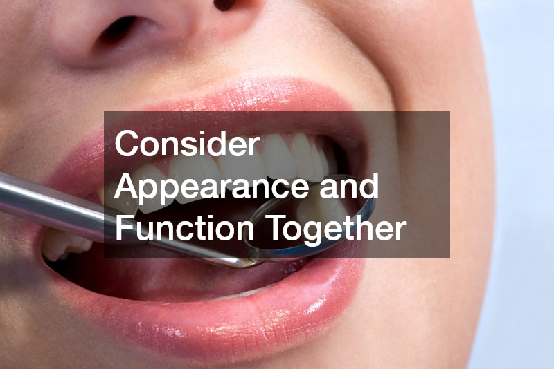 Consider Appearance and Function Together