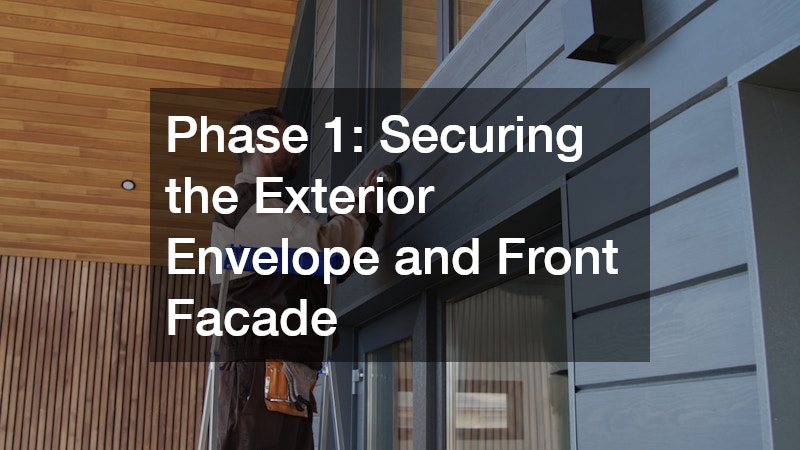 Phase 1: Securing the Exterior Envelope and Front Facade