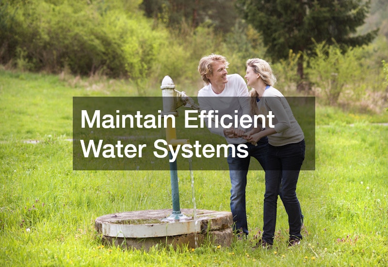 Maintain Efficient Water Systems