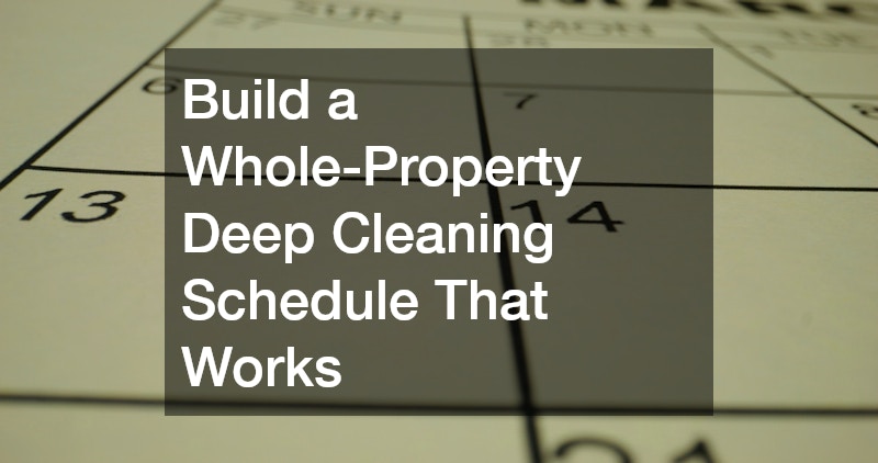 Build a Whole-Property Deep Cleaning Schedule That Works