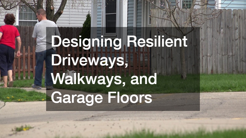 Designing Resilient Driveways, Walkways, and Garage Floors