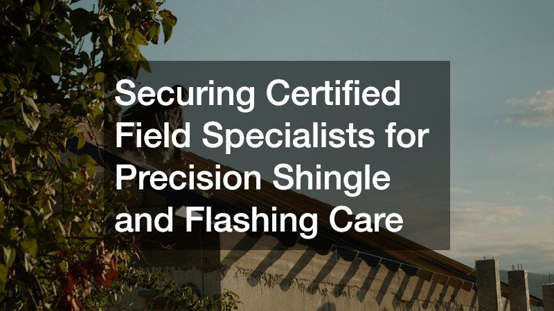 Securing Certified Field Specialists for Precision Shingle and Flashing Care