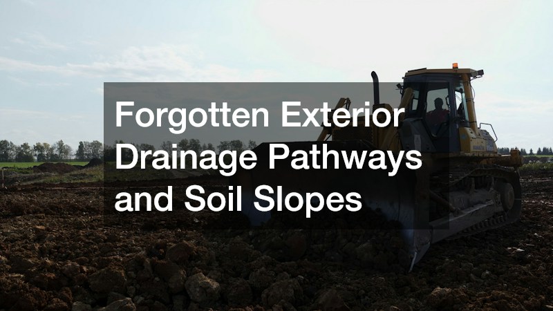Forgotten Exterior Drainage Pathways and Soil Slopes