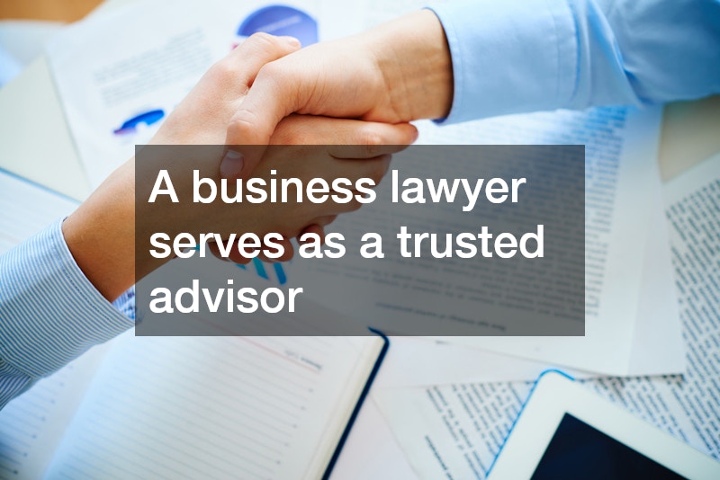 A business lawyer serves as a trusted advisor
