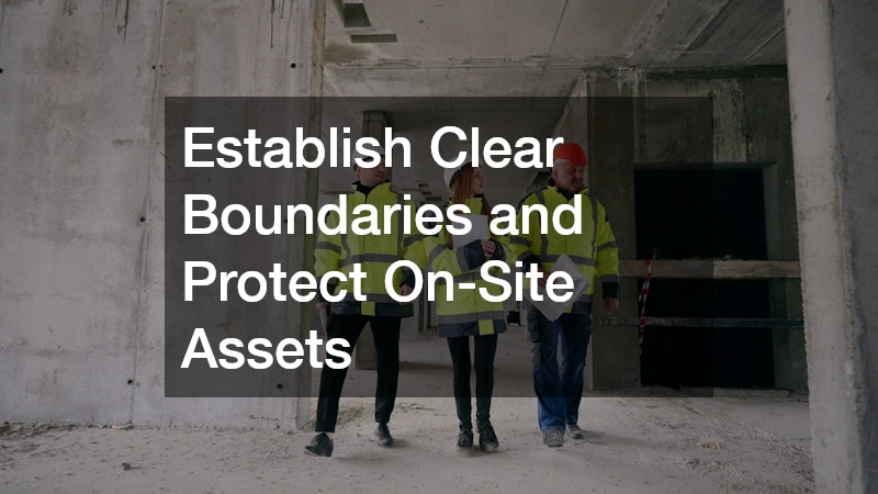 Establish Clear Boundaries and Protect On-Site Assets