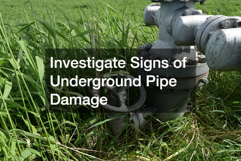 Investigate Signs of Underground Pipe Damage