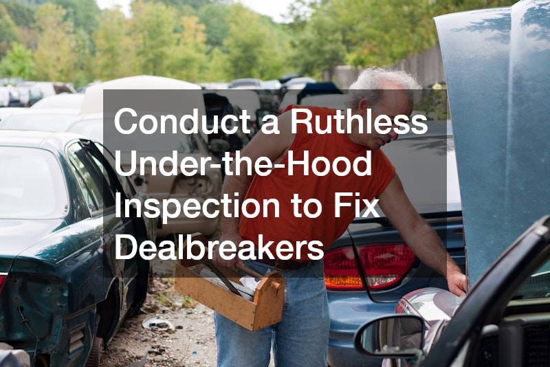 Conduct a Ruthless Under-the-Hood Inspection to Fix Dealbreakers