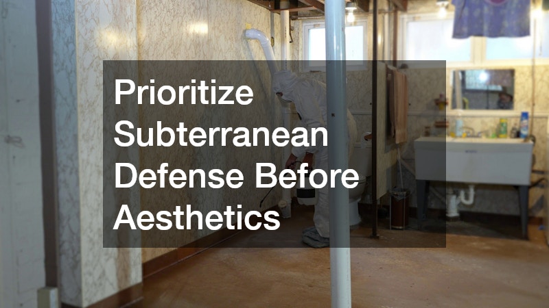 Prioritize Subterranean Defense Before Aesthetics