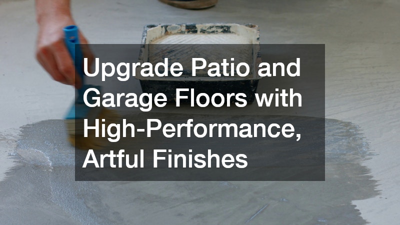Upgrade Patio and Garage Floors with High-Performance, Artful Finishes