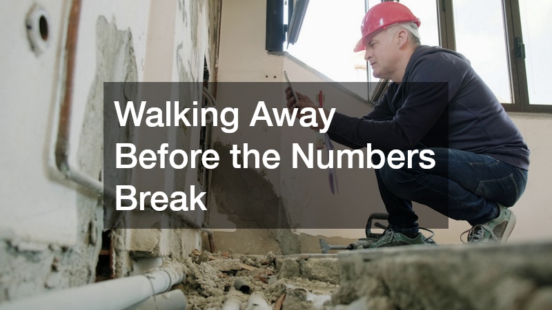 Walking Away Before the Numbers Break