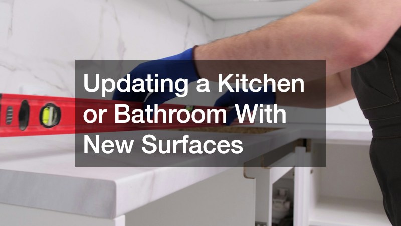 Updating a Kitchen or Bathroom With New Surfaces
