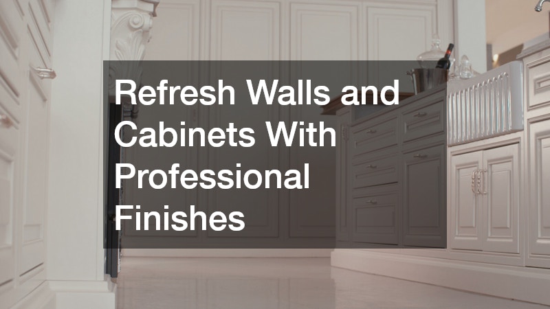 Refresh Walls and Cabinets With Professional Finishes