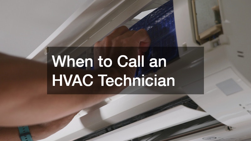 When to Call an HVAC Technician