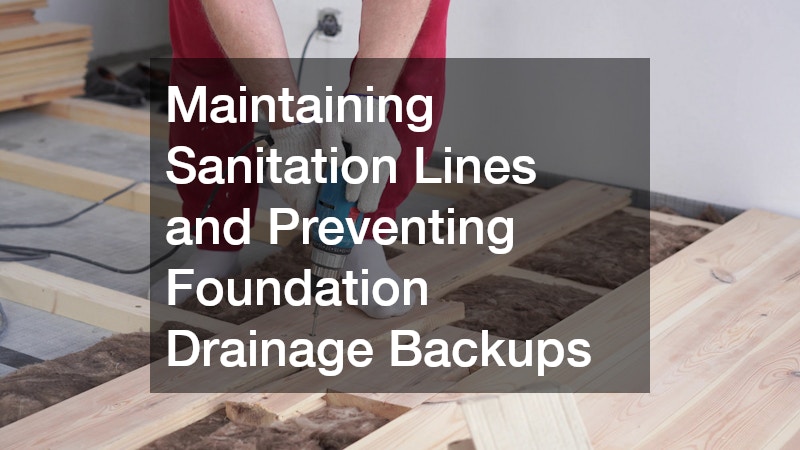 Maintaining Sanitation Lines and Preventing Foundation Drainage Backups