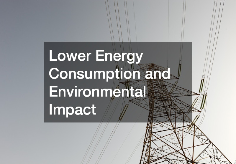 Lower Energy Consumption and Environmental Impact