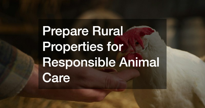 Prepare Rural Properties for Responsible Animal Care