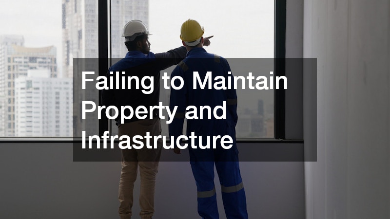 Failing to Maintain Property and Infrastructure