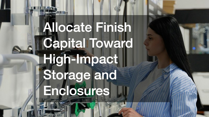 Allocate Finish Capital Toward High-Impact Storage and Enclosures
