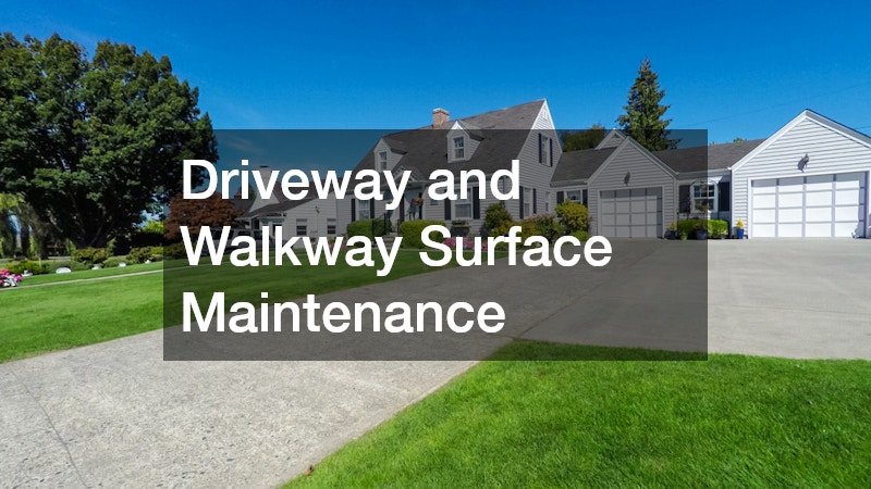Driveway and Walkway Surface Maintenance