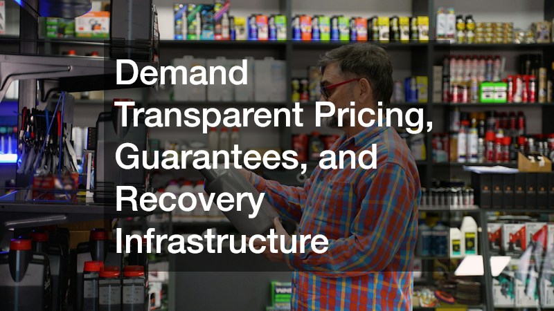 Demand Transparent Pricing, Guarantees, and Recovery Infrastructure