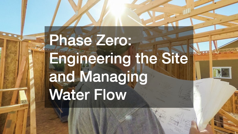 Phase Zero: Engineering the Site and Managing Water Flow