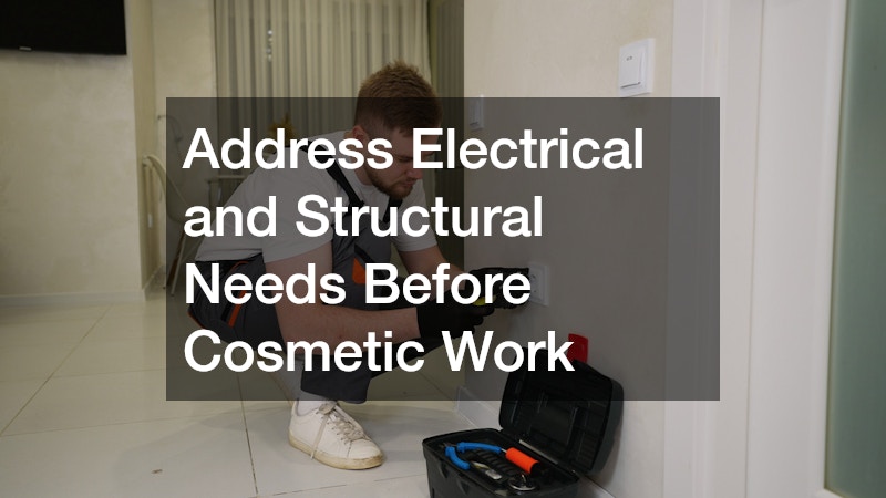 Address Electrical and Structural Needs Before Cosmetic Work