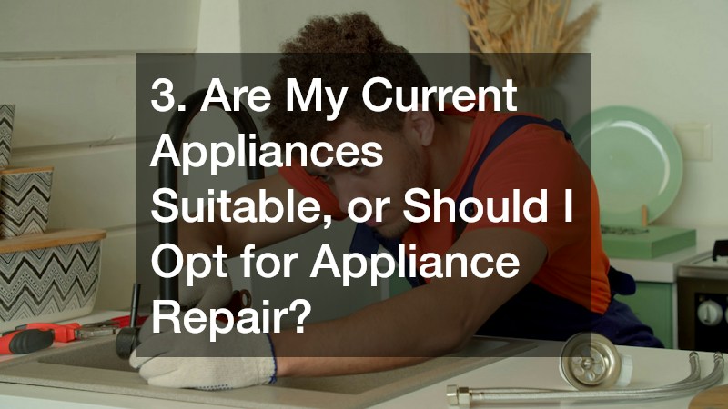 3. Are My Current Appliances Suitable, or Should I Opt for Appliance Repair?
