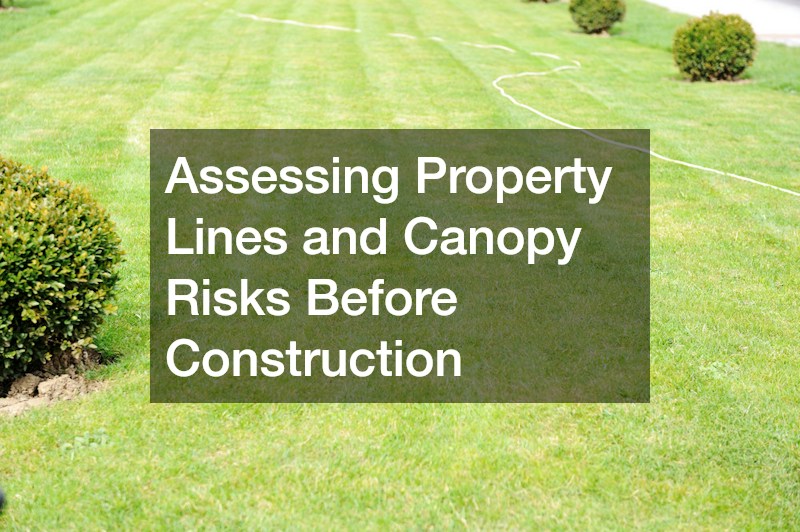 Assessing Property Lines and Canopy Risks Before Construction